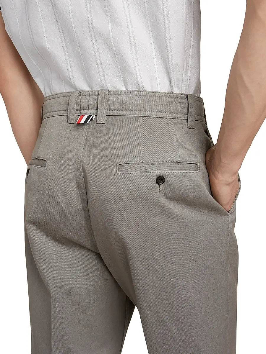 Thom Browne Men's Utility Twill Chino Trousers | Thumbnail 5 Thom Browne Men's Utility Twill Chino Trousers | Thumbnail 5