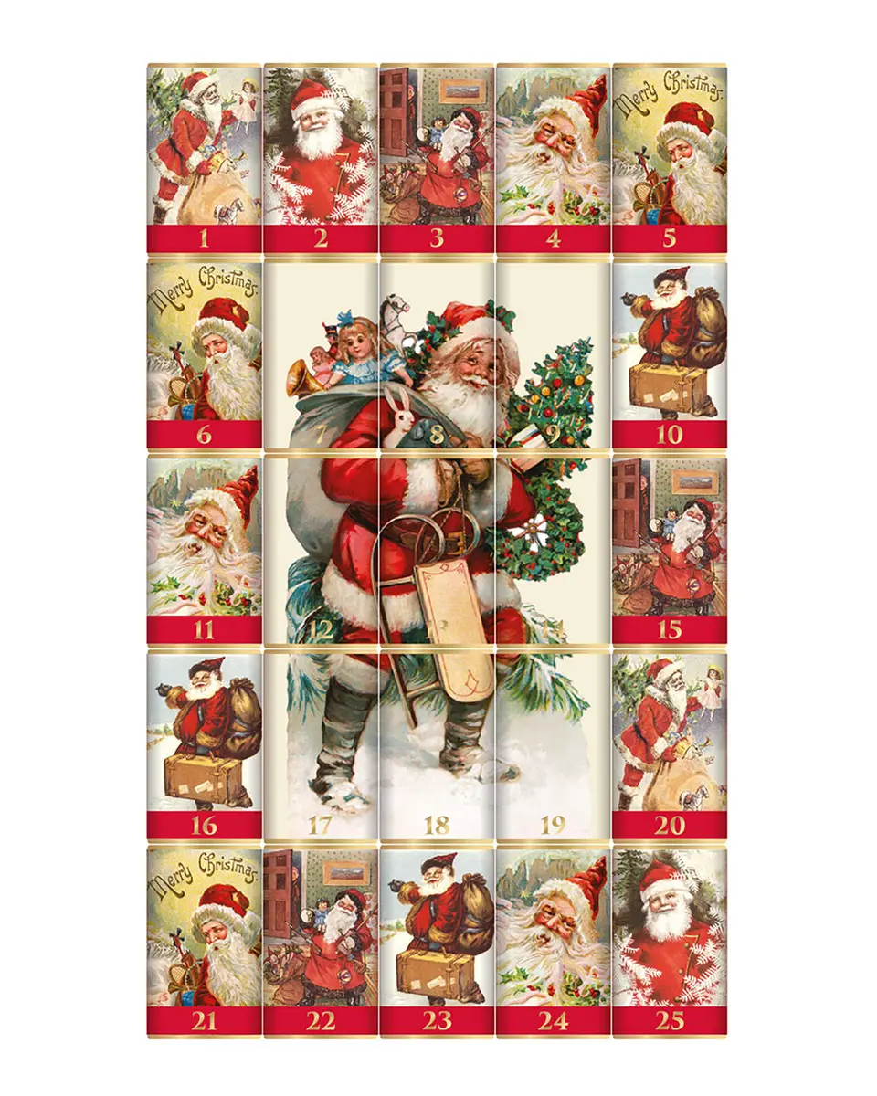 Traditional Santa Advent Calendar Traditional Santa Advent Calendar