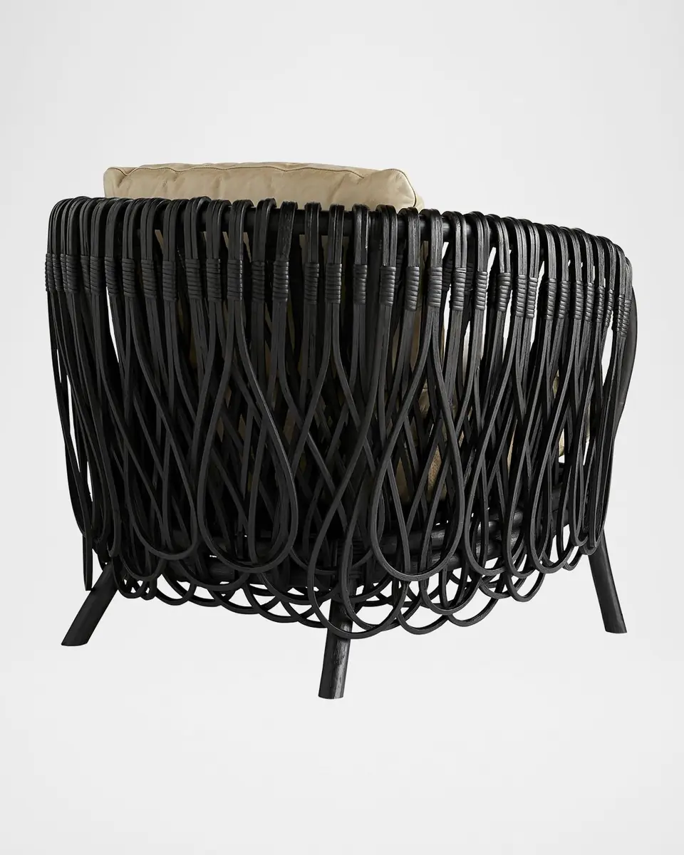 Arteriors Strata Leather Lounge Chair | Thumbnail 3 Arteriors Strata Leather Lounge Chair | Thumbnail 3