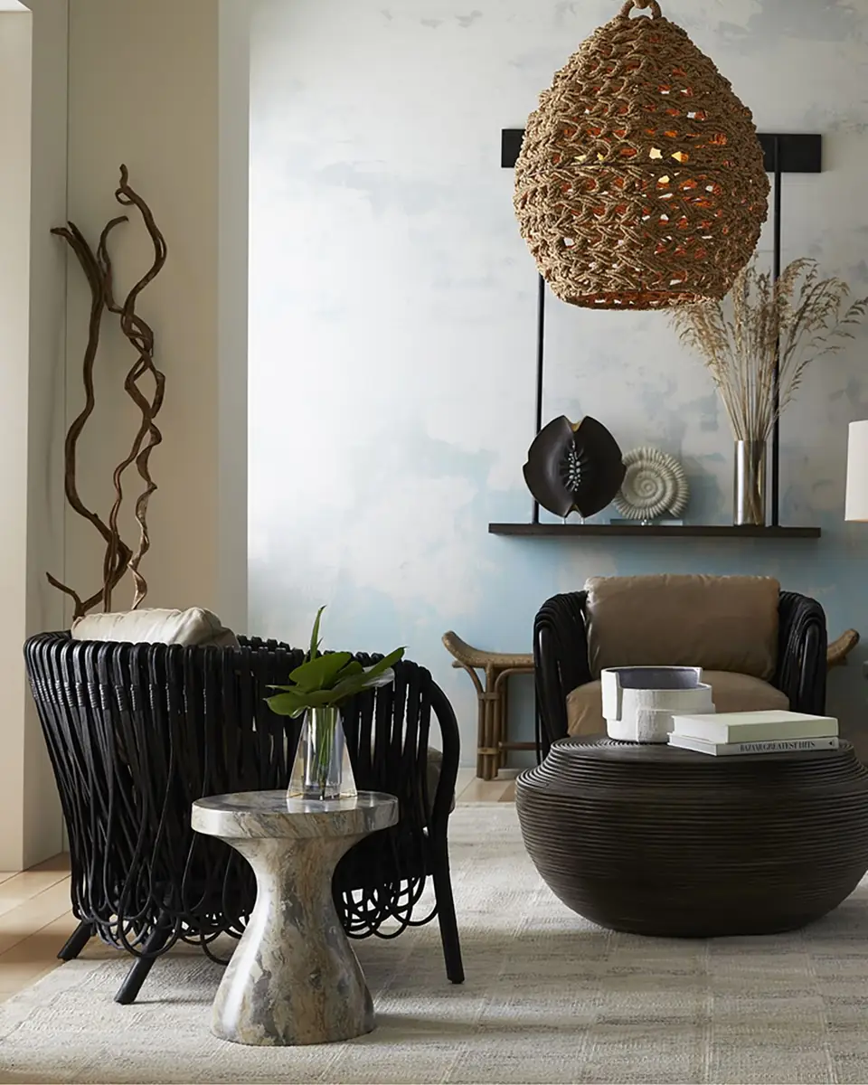 Arteriors Strata Leather Lounge Chair | Thumbnail 4 Arteriors Strata Leather Lounge Chair | Thumbnail 4