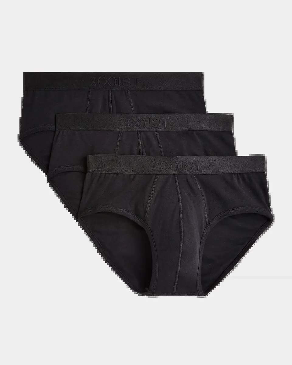 2XIST Men's 3-Pack Pima Cotton Contour Pouch Briefs | Thumbnail 3