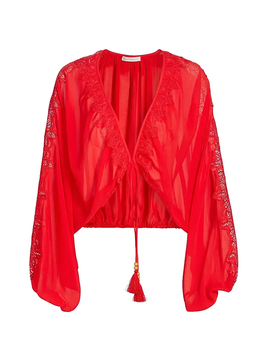 Ramy Brook Women's Angie V-Neck Blouse