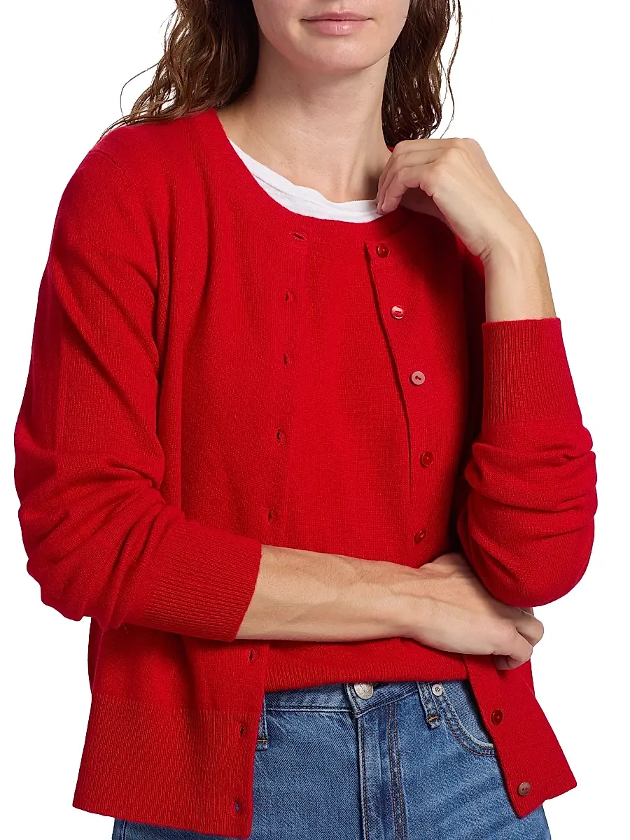 Saks Fifth Avenue Women's Cashmere Cardigan | Thumbnail 6 Saks Fifth Avenue Women's Cashmere Cardigan | Thumbnail 6