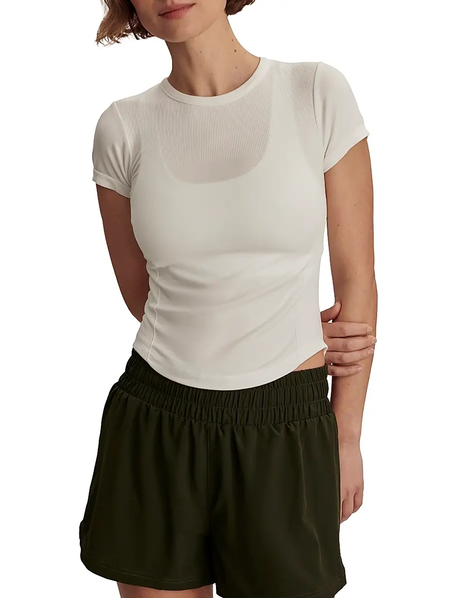 Varley Women's Casper Seamless Crewneck T-Shirt | Thumbnail 3