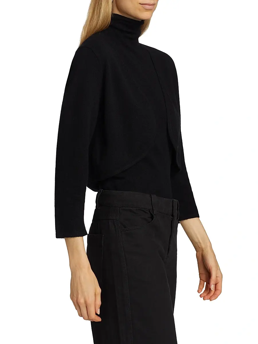 Saks Fifth Avenue Women's COLLECTION Cashmere Cropped Open Bolero Cardigan | Thumbnail 4 Saks Fifth Avenue Women's COLLECTION Cashmere Cropped Open Bolero Cardigan | Thumbnail 4