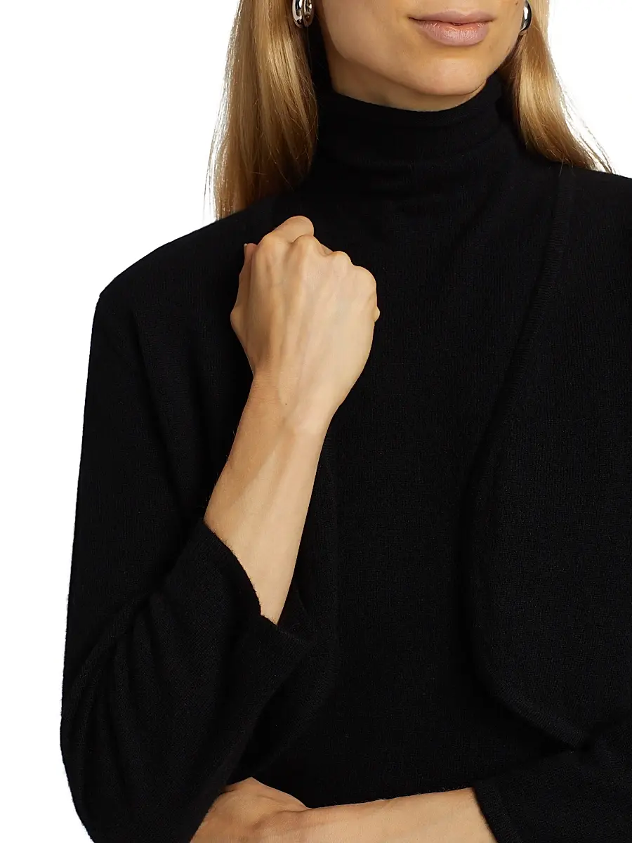 Saks Fifth Avenue Women's COLLECTION Cashmere Cropped Open Bolero Cardigan | Thumbnail 6 Saks Fifth Avenue Women's COLLECTION Cashmere Cropped Open Bolero Cardigan | Thumbnail 6
