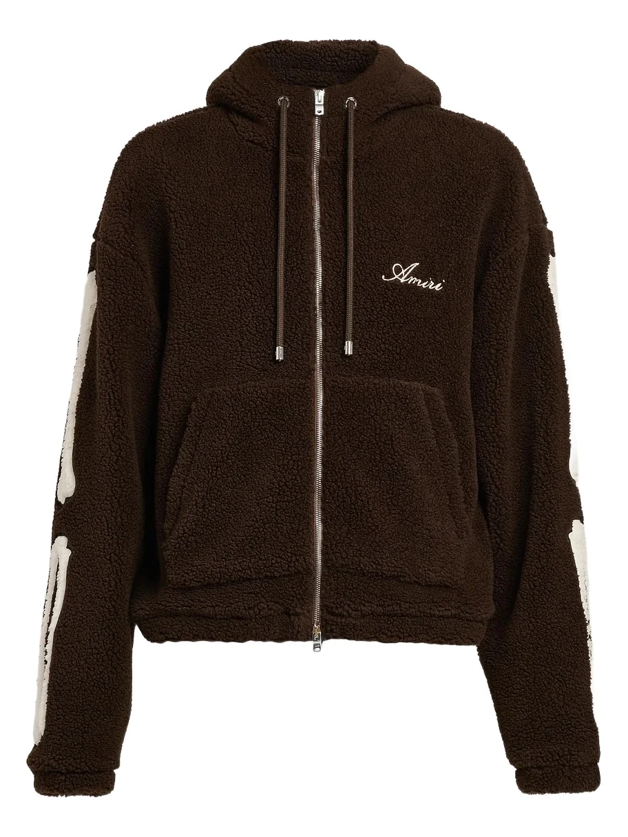 Men's Bones Cotton Fleece Zip-Up Hoodie
