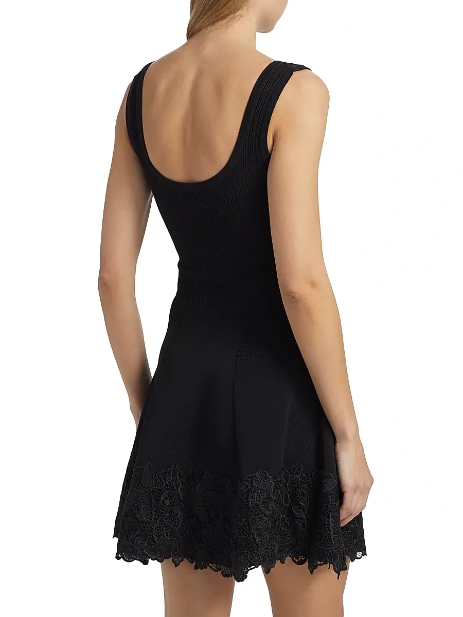 Generation Love Women's Orpheus Lace Combo Rib Mini-Dress | Thumbnail 5 Generation Love Women's Orpheus Lace Combo Rib Mini-Dress | Thumbnail 5