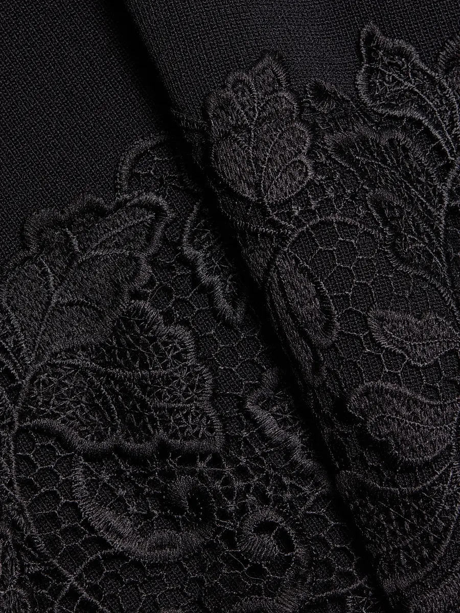 Generation Love Women's Orpheus Lace Combo Rib Mini-Dress | Thumbnail 7 Generation Love Women's Orpheus Lace Combo Rib Mini-Dress | Thumbnail 7