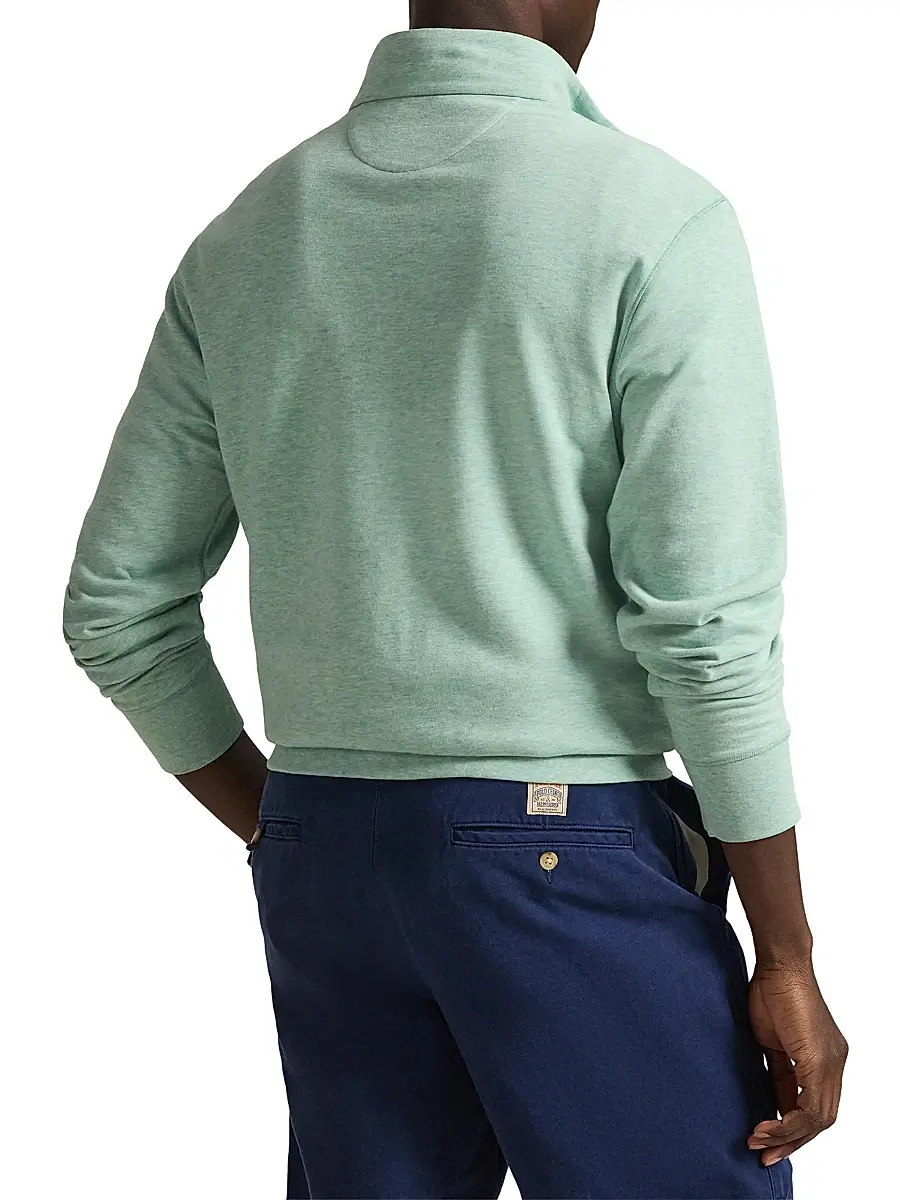 Polo Ralph Lauren Men's Embroidered Pony Double-Knit Jersey Sweatshirt | Thumbnail 4 Polo Ralph Lauren Men's Embroidered Pony Double-Knit Jersey Sweatshirt | Thumbnail 4