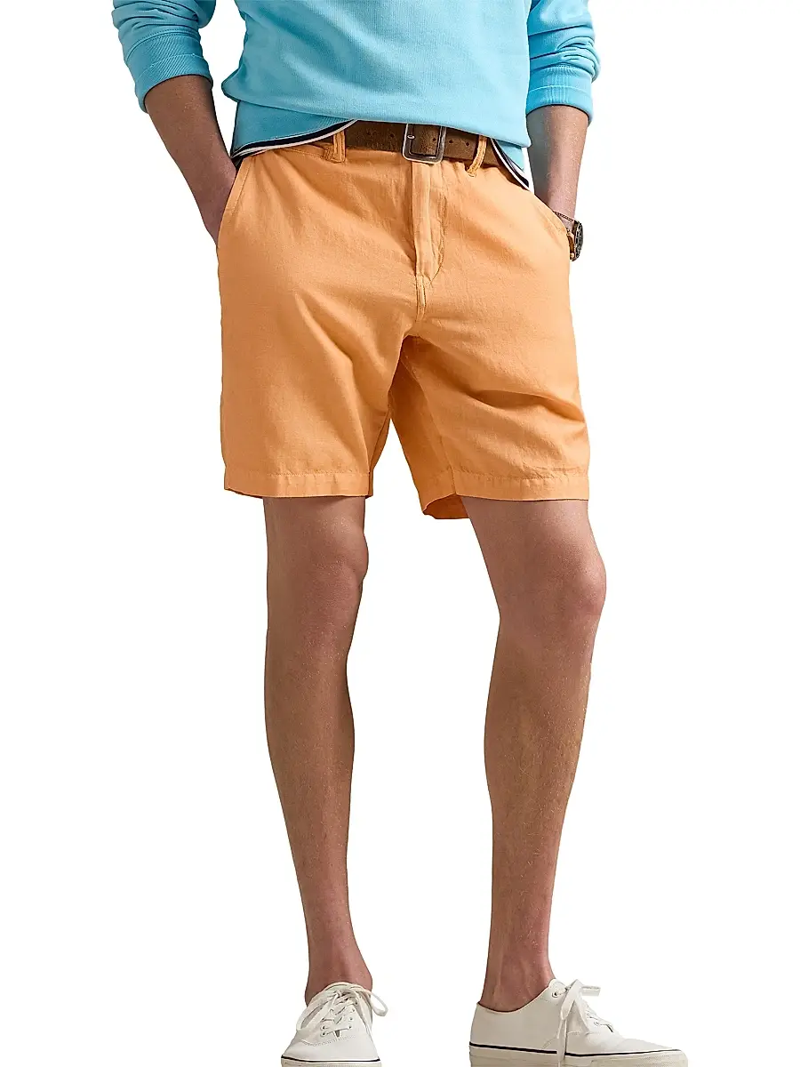 Polo Ralph Lauren Men's 8.5-Inch Classic-Fit Linen-Cotton Shorts | Thumbnail 3 Polo Ralph Lauren Men's 8.5-Inch Classic-Fit Linen-Cotton Shorts | Thumbnail 3