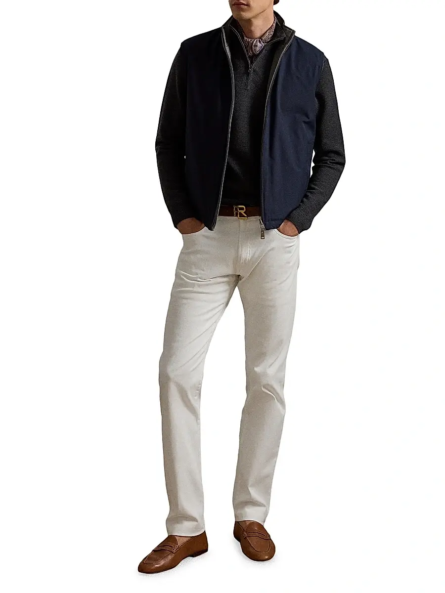 Ralph Lauren Purple Label Men's Slim-Fit Stretch Twill Pants | Thumbnail 2 Ralph Lauren Purple Label Men's Slim-Fit Stretch Twill Pants | Thumbnail 2