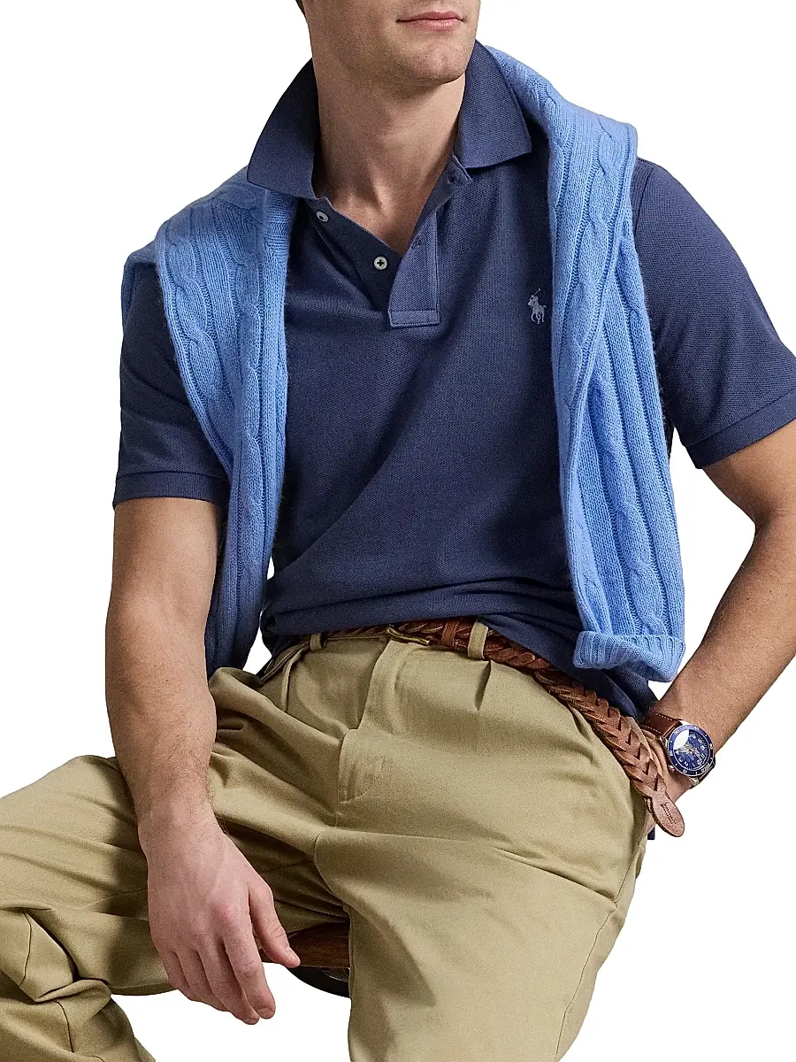 Polo Ralph Lauren Men's Classic-Fit Mesh Polo Shirt | Thumbnail 6