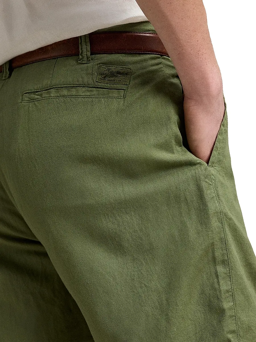 Polo Ralph Lauren Men's 8.5-Inch Classic-Fit Linen-Cotton Shorts | Thumbnail 5 Polo Ralph Lauren Men's 8.5-Inch Classic-Fit Linen-Cotton Shorts | Thumbnail 5