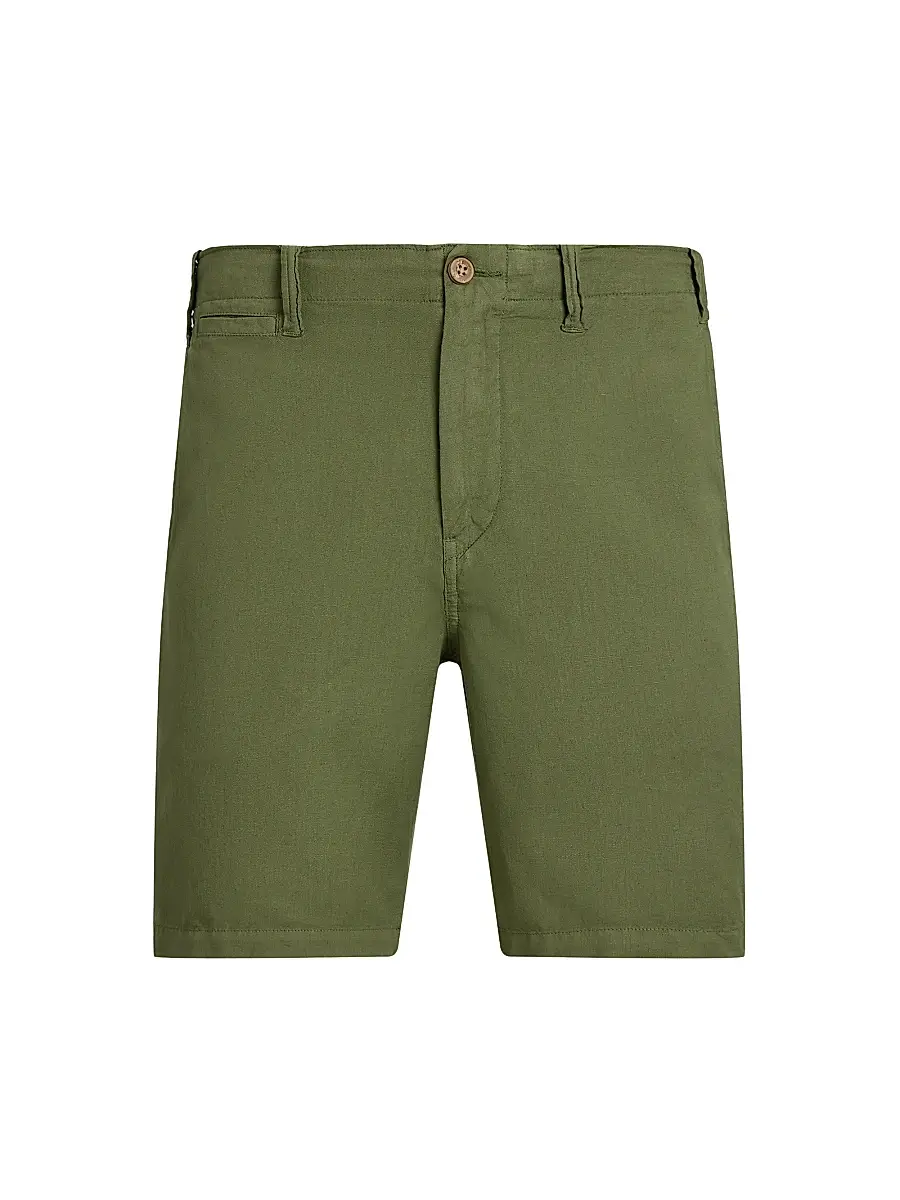 Polo Ralph Lauren Men's 8.5-Inch Classic-Fit Linen-Cotton Shorts