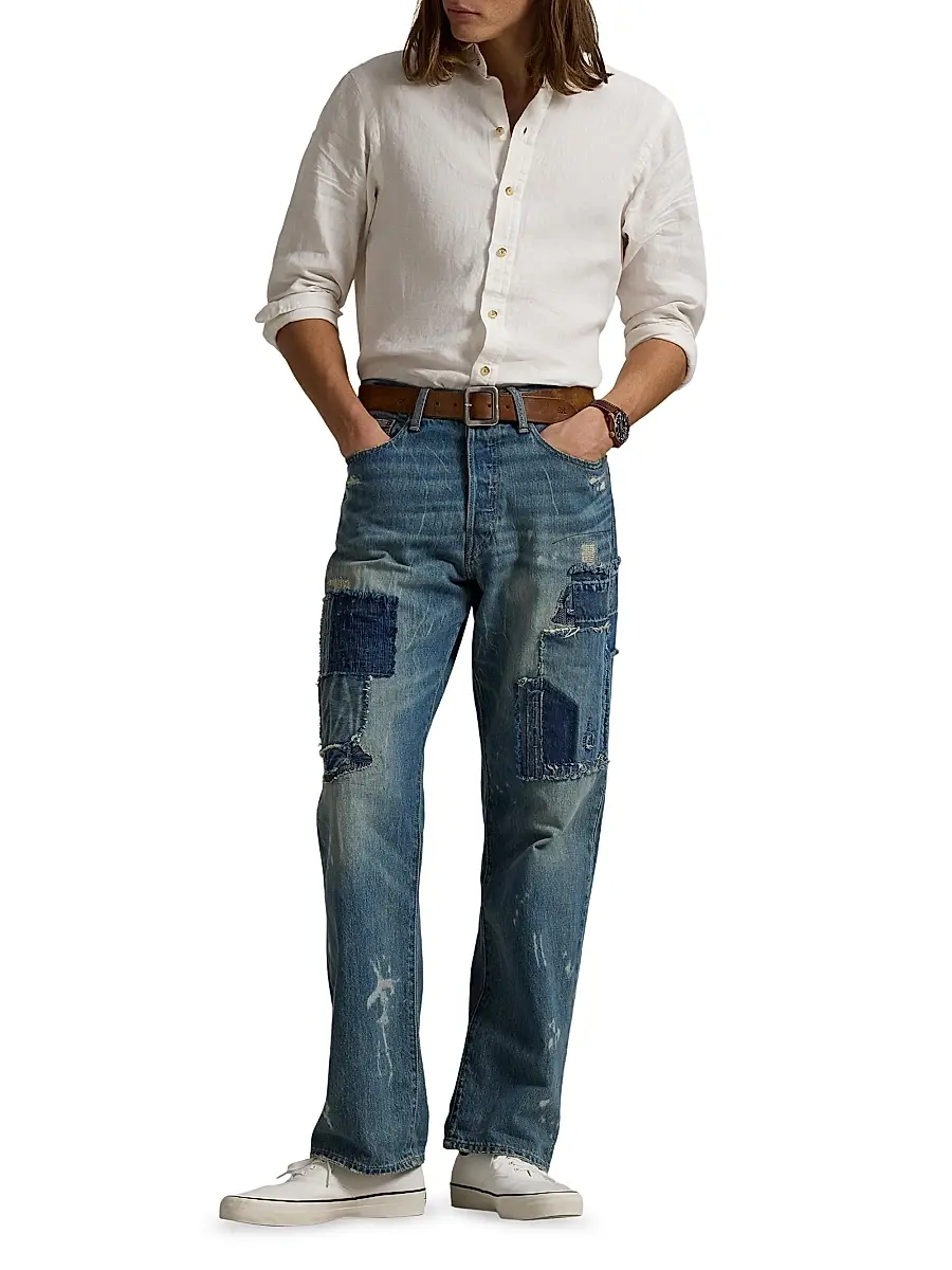 Polo Ralph Lauren Men's Classic-Fit Linen Shirt | Thumbnail 2 Polo Ralph Lauren Men's Classic-Fit Linen Shirt | Thumbnail 2