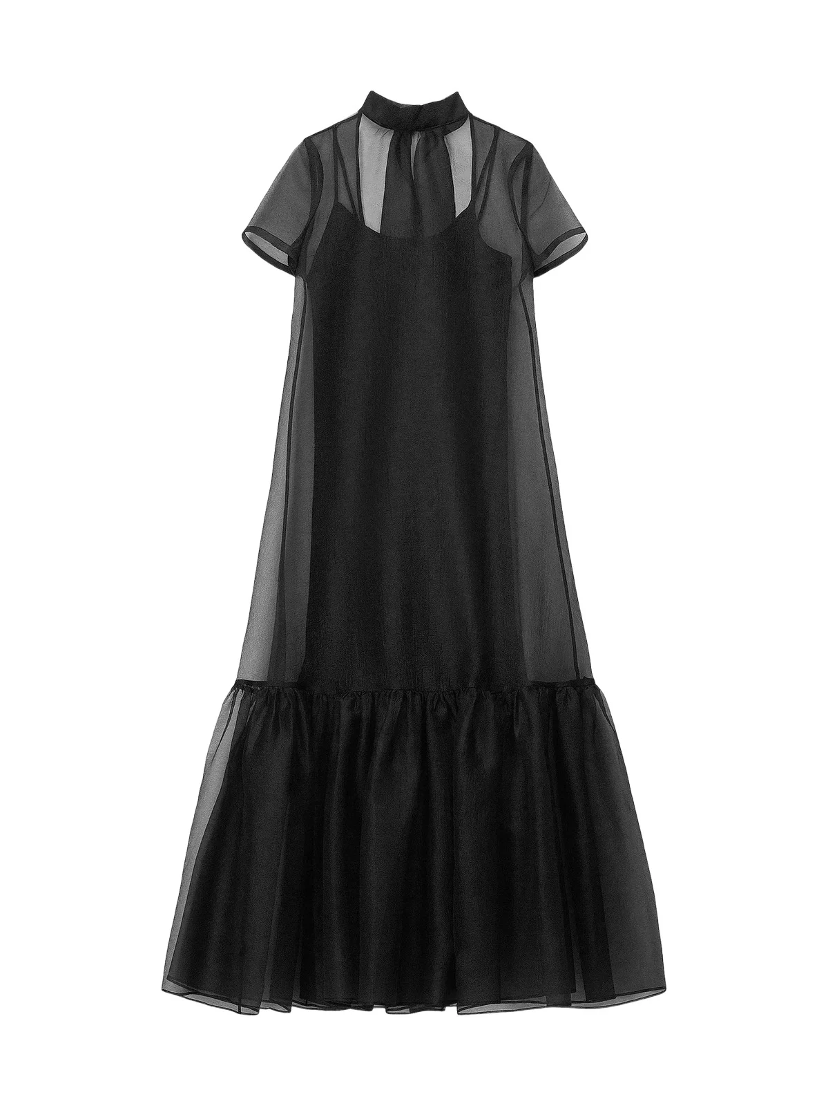 Staud Women's Calluna Bow-Back Organza Gown