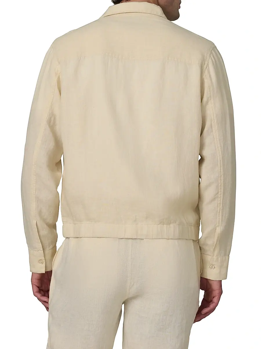 Joe's Jeans Men's Linen Full-Zip Jacket | Thumbnail 5 Joe's Jeans Men's Linen Full-Zip Jacket | Thumbnail 5