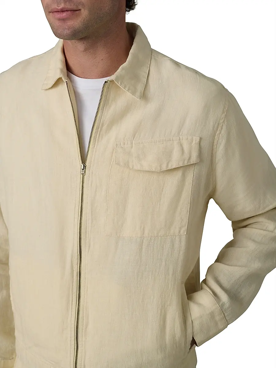 Joe's Jeans Men's Linen Full-Zip Jacket | Thumbnail 6 Joe's Jeans Men's Linen Full-Zip Jacket | Thumbnail 6