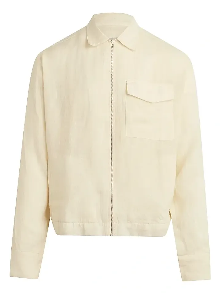 Men's Linen Full-Zip Jacket Men's Linen Full-Zip Jacket
