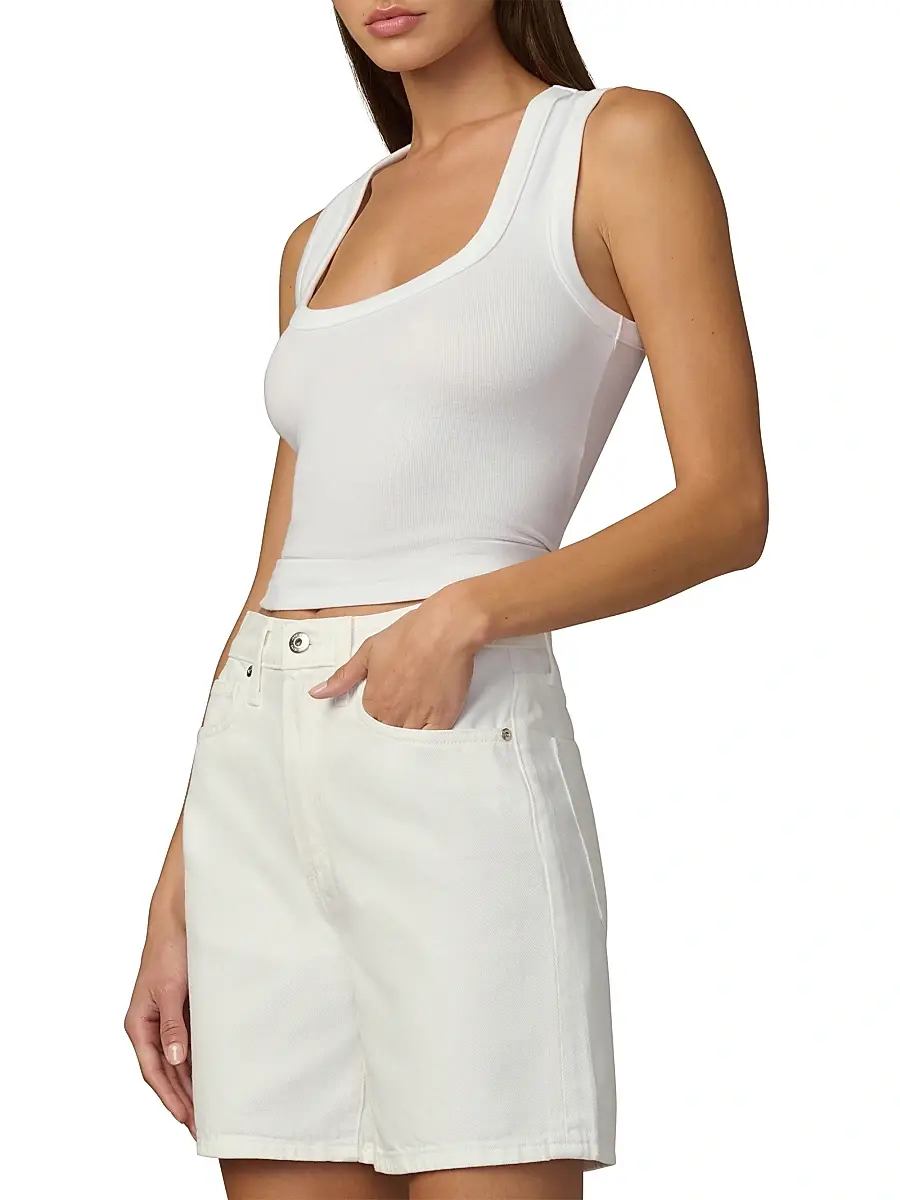 Joe's Jeans Women's The U-Neck Cotton-Blend Tank | Thumbnail 4 Joe's Jeans Women's The U-Neck Cotton-Blend Tank | Thumbnail 4