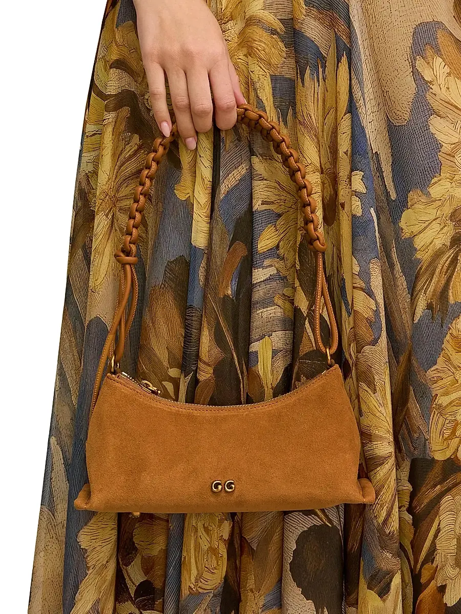 Cult Gaia Women's Osa Charm Suede Shoulder Bag | Thumbnail 2