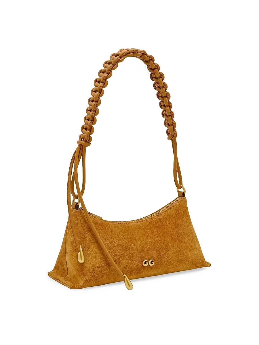 Cult Gaia Women's Osa Charm Suede Shoulder Bag | Thumbnail 4
