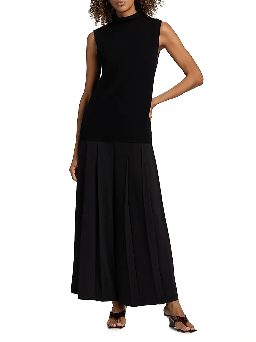 L'Agence Women's Novalynn Pleated Crop Pants | Thumbnail 2 L'Agence Women's Novalynn Pleated Crop Pants | Thumbnail 2