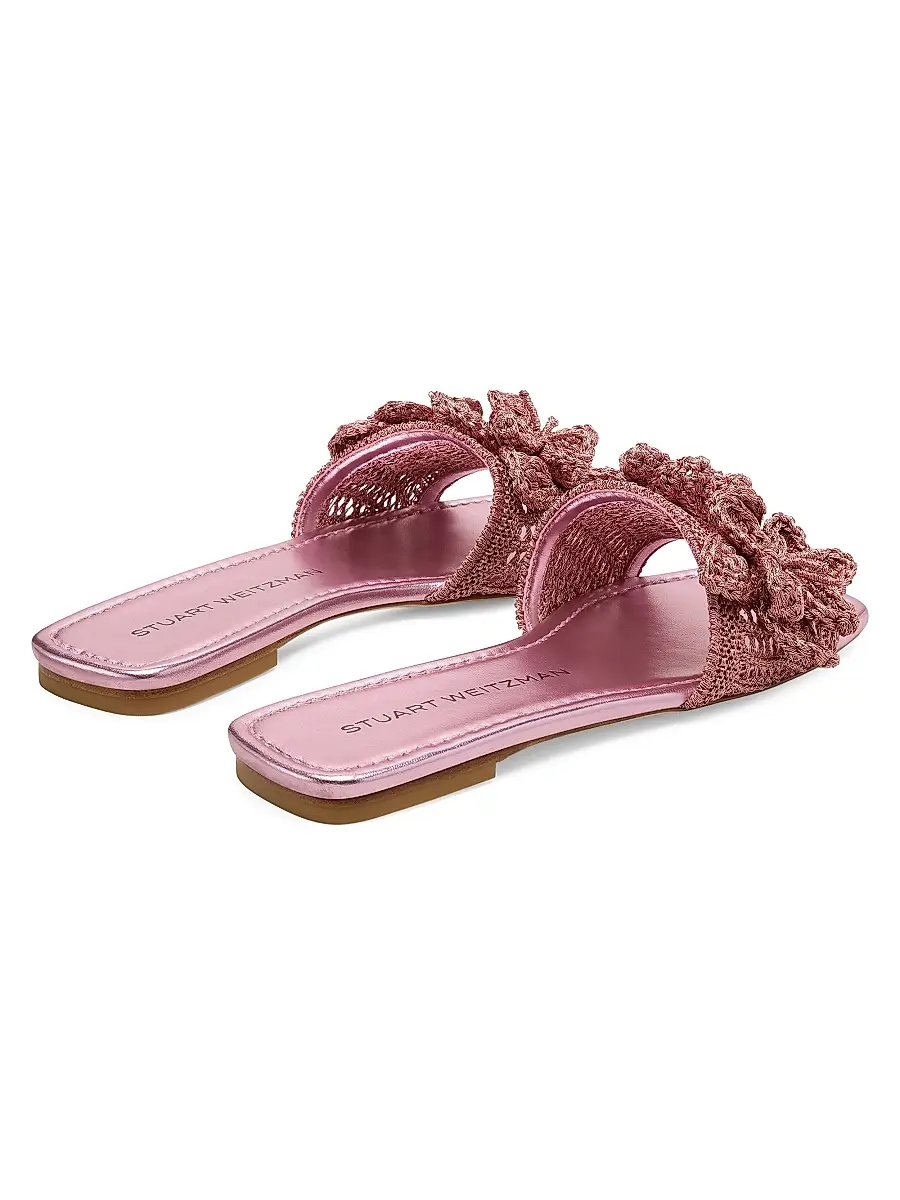 Stuart Weitzman Women's Lotus Crocheted Sandals | Thumbnail 4