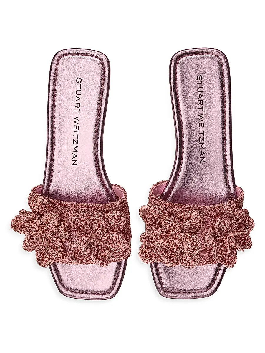 Stuart Weitzman Women's Lotus Crocheted Sandals | Thumbnail 5
