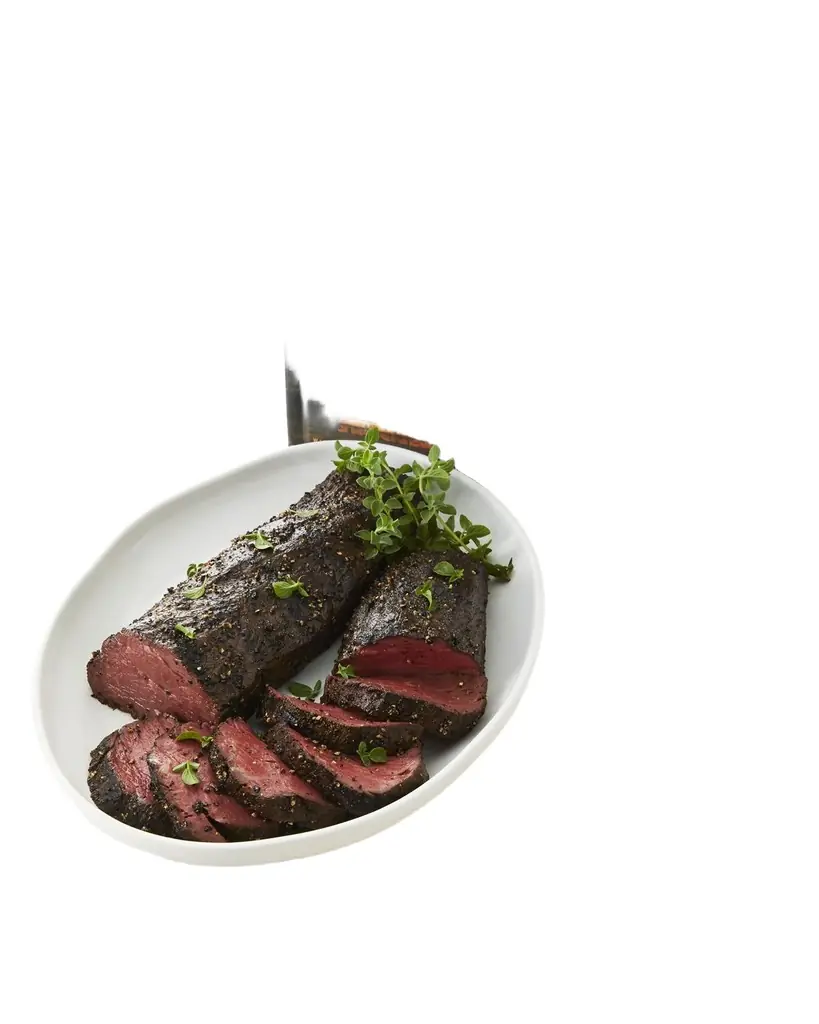 Perini Ranch Mesquite Smoked Peppered Beef Tenderloin & Steakhouse Cookbook | Image 1 Perini Ranch Mesquite Smoked Peppered Beef Tenderloin & Steakhouse Cookbook | Image 1