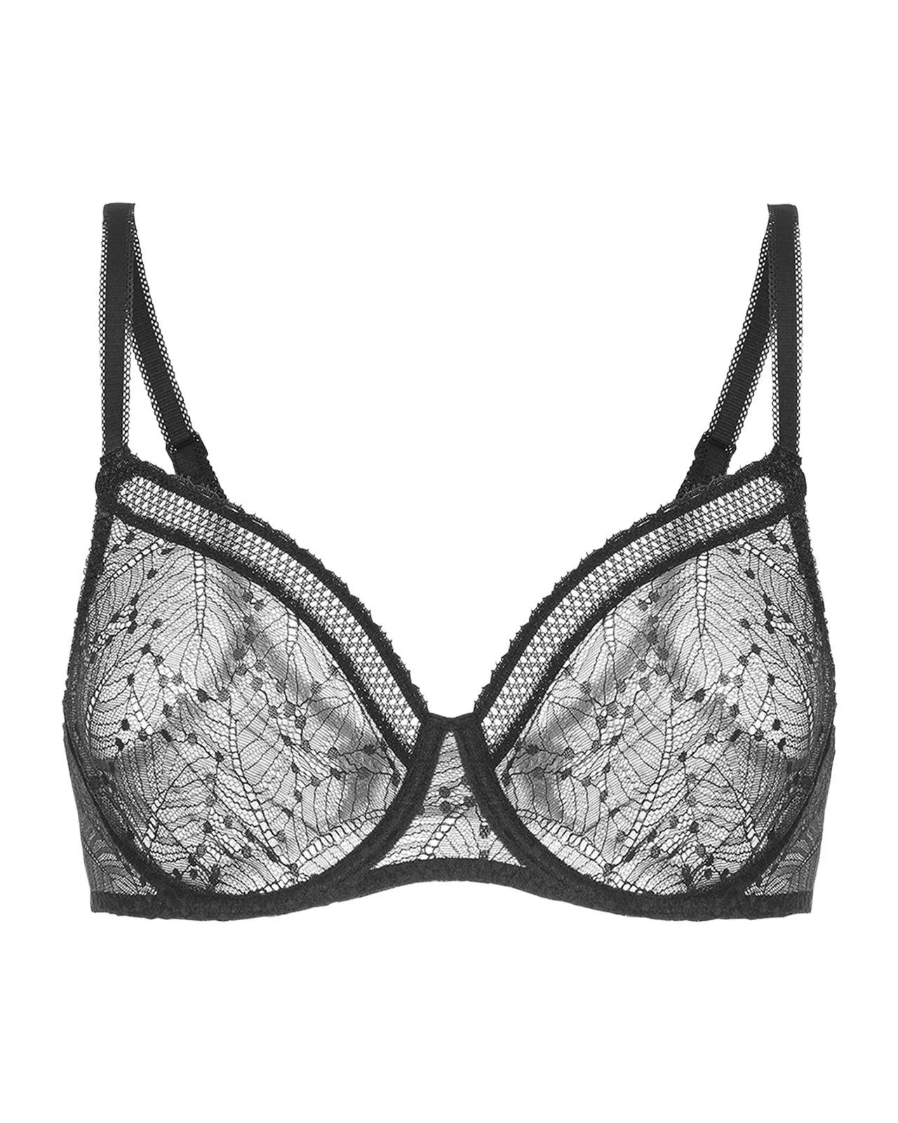 Comete Molded Full Cup Convertible Lace Bra Comete Molded Full Cup Convertible Lace Bra