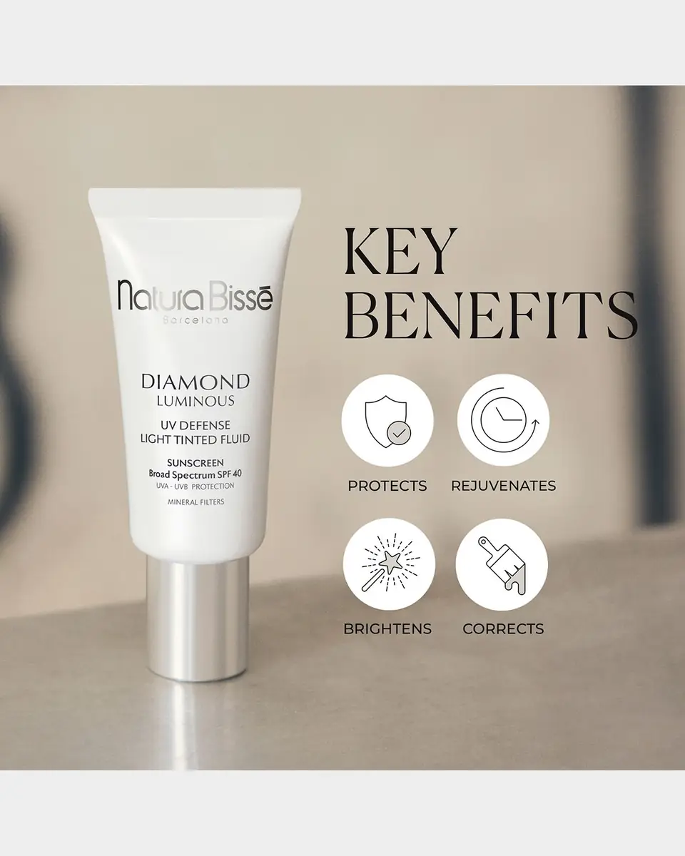 Natura Bissé 1 oz. Diamond Luminous SPF 40 UV Defense Tinted Fluid | Thumbnail 6 Natura Bissé 1 oz. Diamond Luminous SPF 40 UV Defense Tinted Fluid | Thumbnail 6
