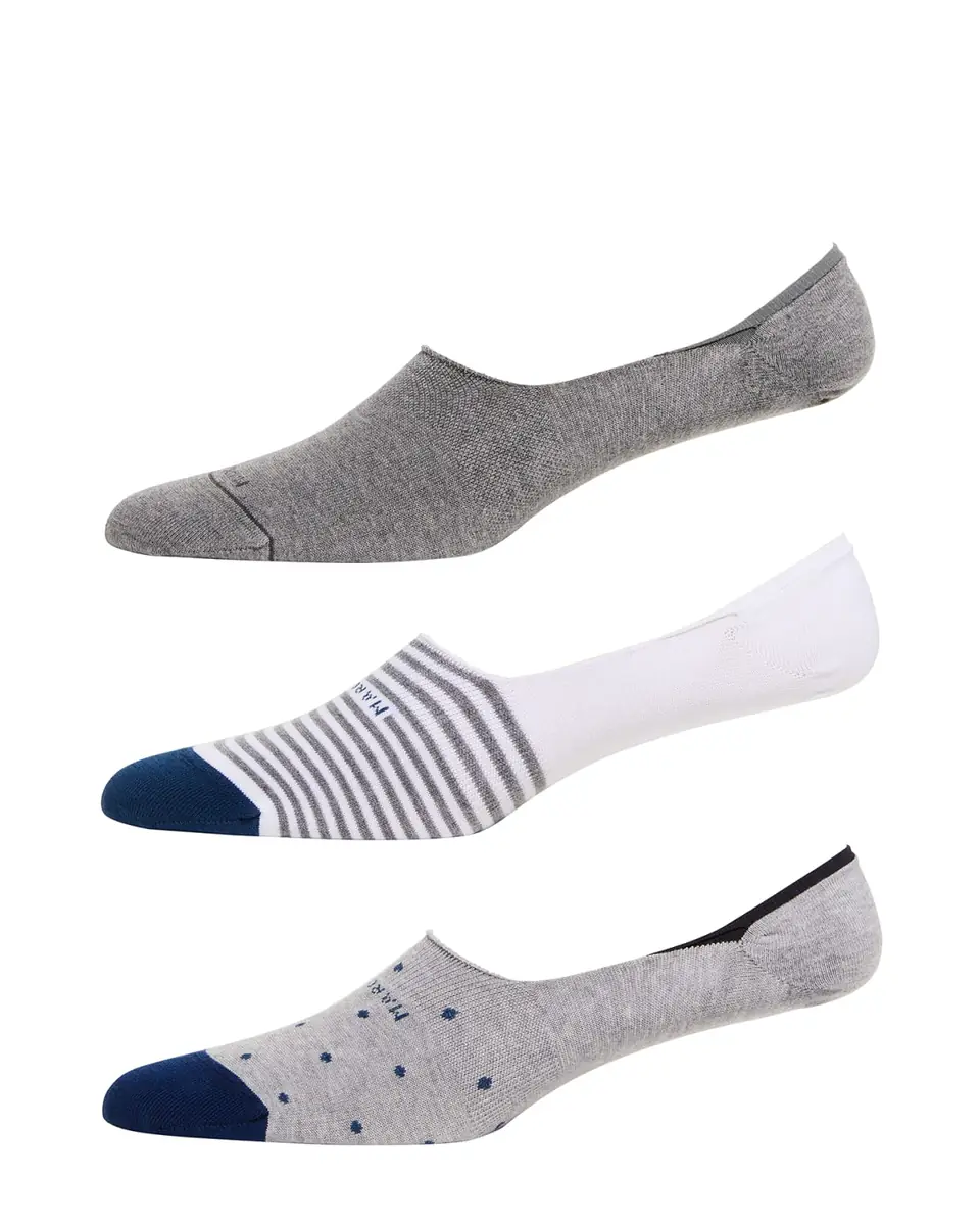 Marcoliani Men's 3-Pack Invisible Socks | Thumbnail 2