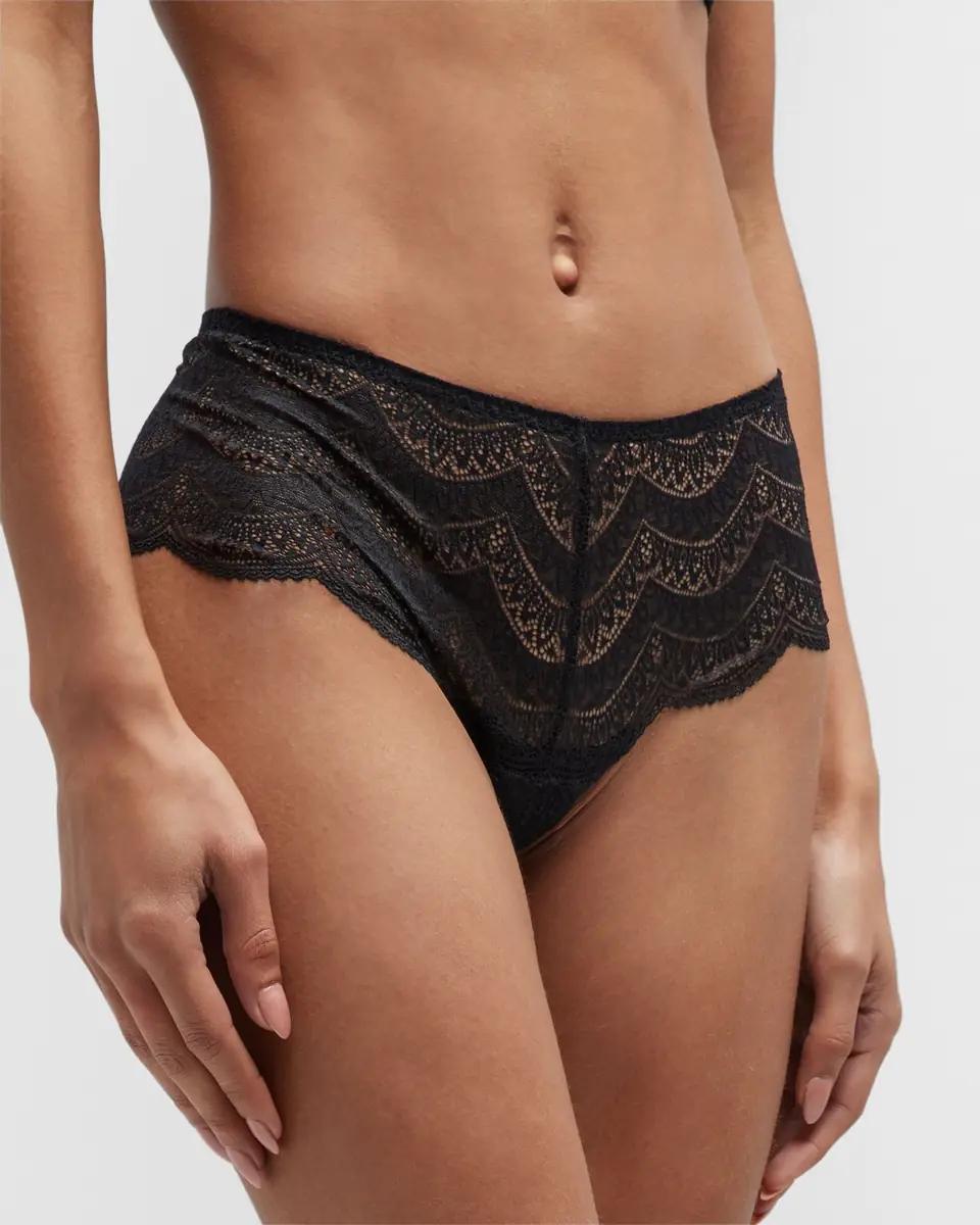 Simone Pérèle Karma Geometric Lace Boyshorts | Thumbnail 3