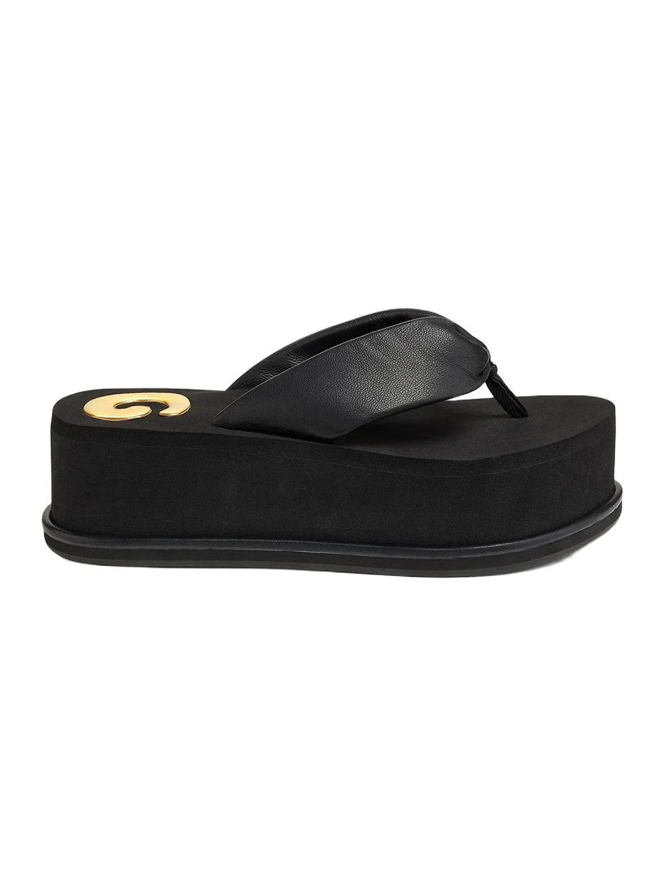 Women's Leather Platform Sandals