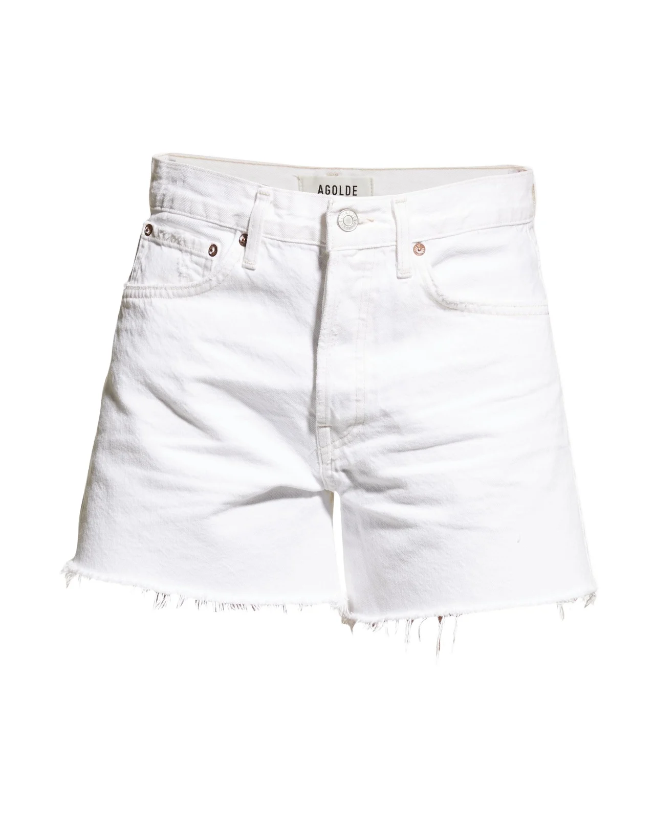 AGOLDE Parker Long Frayed Shorts