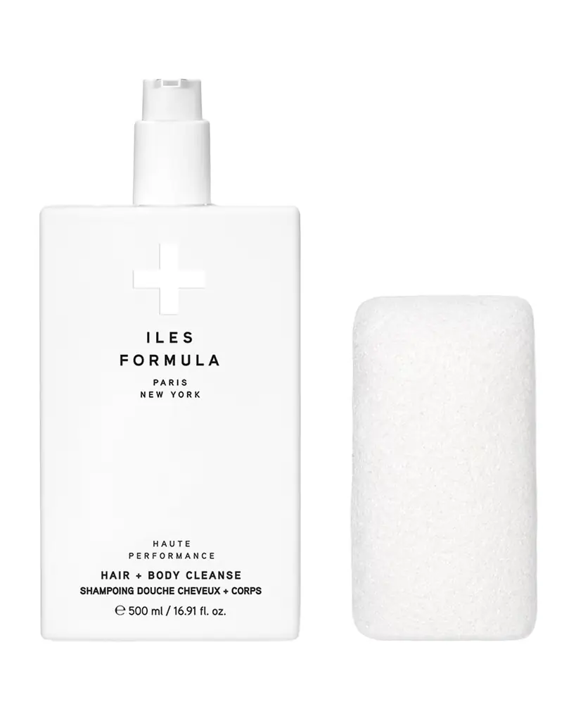 Iles Formula Hair + Body Cleanse with Body Sponge