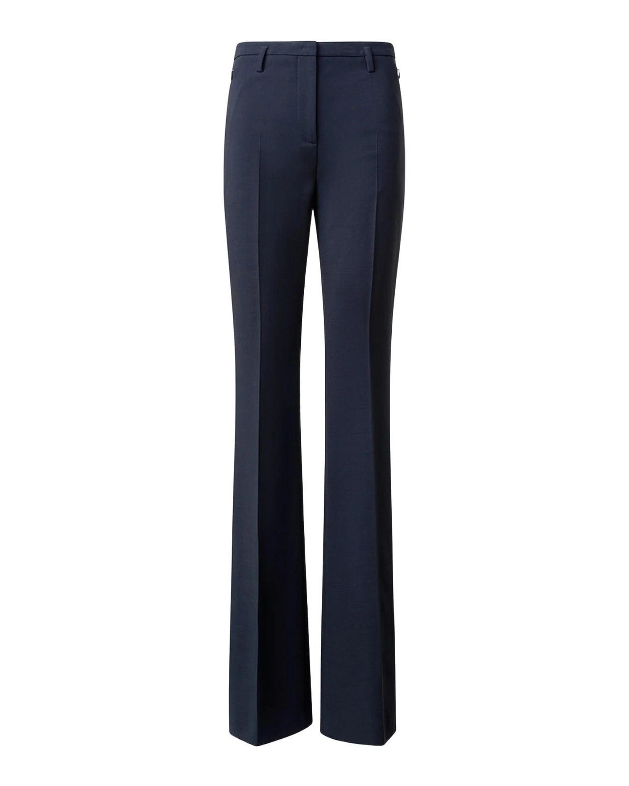 Farrah Boot-Cut Mid-Rise Wool Pants