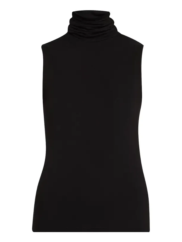 Soft Touch Viscose Sleeveless Turtleneck Top Soft Touch Viscose Sleeveless Turtleneck Top