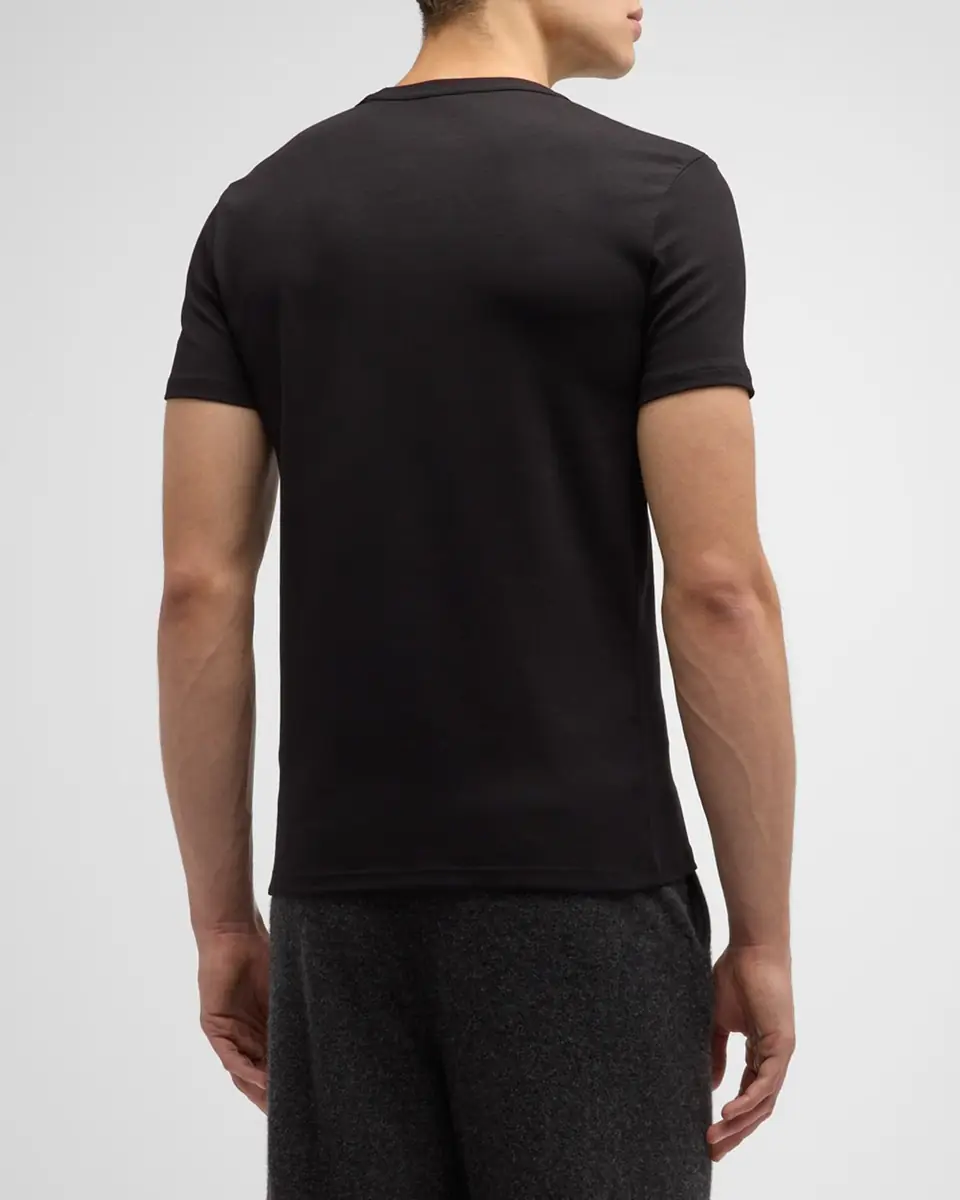 Tom Ford Men's Cotton Stretch Jersey T-shirt | Thumbnail 3 Tom Ford Men's Cotton Stretch Jersey T-shirt | Thumbnail 3