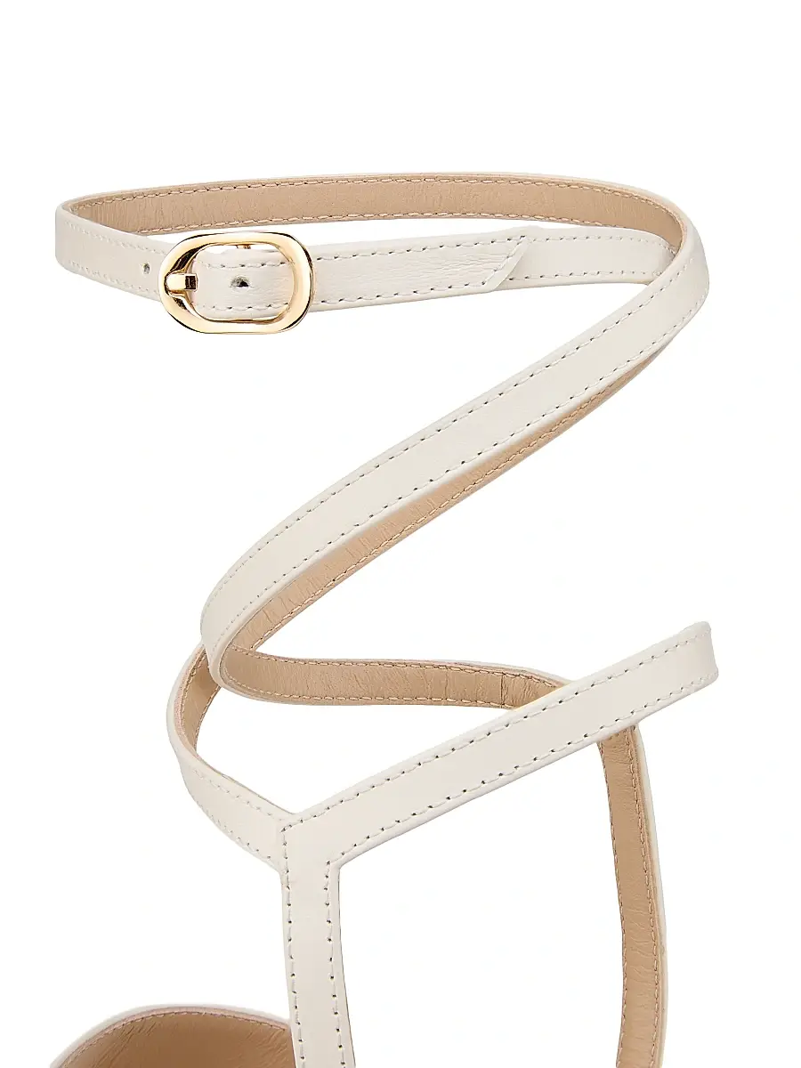 Stuart Weitzman Women's Vinnie 85MM Ankle Wrap Thong Sandals | Thumbnail 5