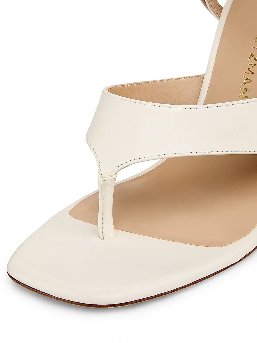 Stuart Weitzman Women's Vinnie 85MM Ankle Wrap Thong Sandals | Thumbnail 6
