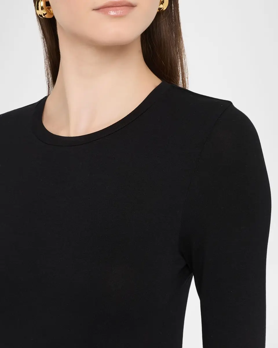 MAJESTIC FILATURES Soft Touch Flat-Edge Long-Sleeve Crewneck Top | Thumbnail 5 MAJESTIC FILATURES Soft Touch Flat-Edge Long-Sleeve Crewneck Top | Thumbnail 5