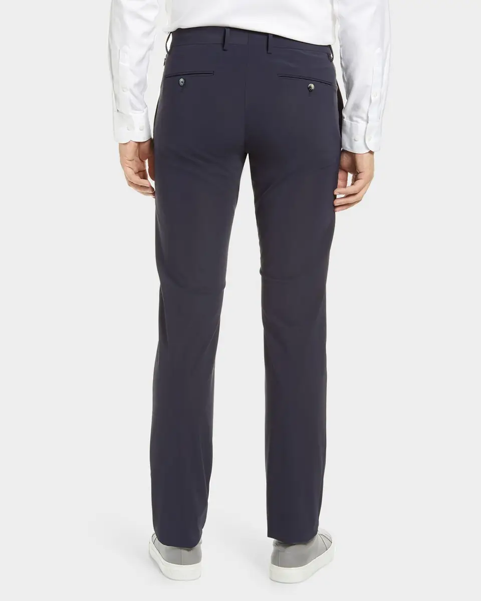 ZANELLA Men's Solid Active Stretch Pants | Thumbnail 2
