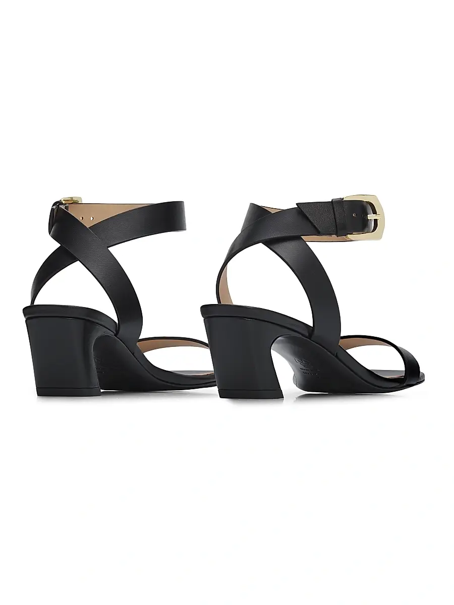 Stuart Weitzman Women's Sai 50MM Leather Block-Heel Sandals | Thumbnail 3 Stuart Weitzman Women's Sai 50MM Leather Block-Heel Sandals | Thumbnail 3