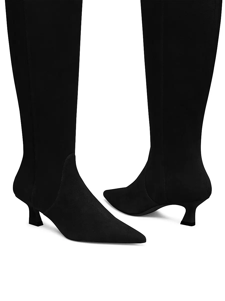Stuart Weitzman Women's Vinnie 50MM Suede Boots | Thumbnail 4 Stuart Weitzman Women's Vinnie 50MM Suede Boots | Thumbnail 4