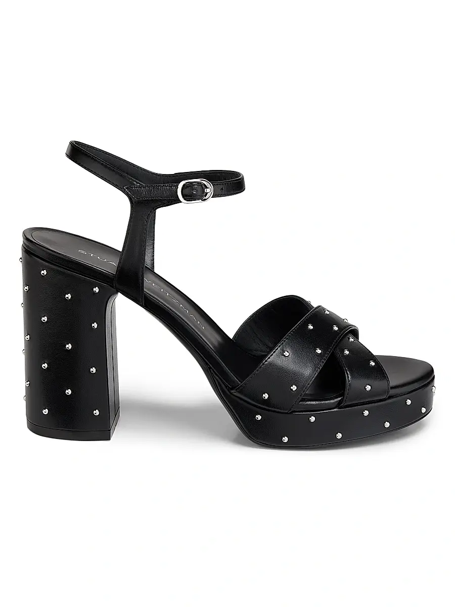 Stuart Weitzman Women's Dayna Sostud Platform Sandals - Black | Image 1 Stuart Weitzman Women's Dayna Sostud Platform Sandals - Black | Image 1