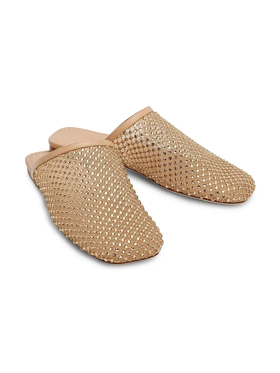 Stuart Weitzman Women's Bareitall Shine Crystal-Embellished Mules | Thumbnail 2 Stuart Weitzman Women's Bareitall Shine Crystal-Embellished Mules | Thumbnail 2