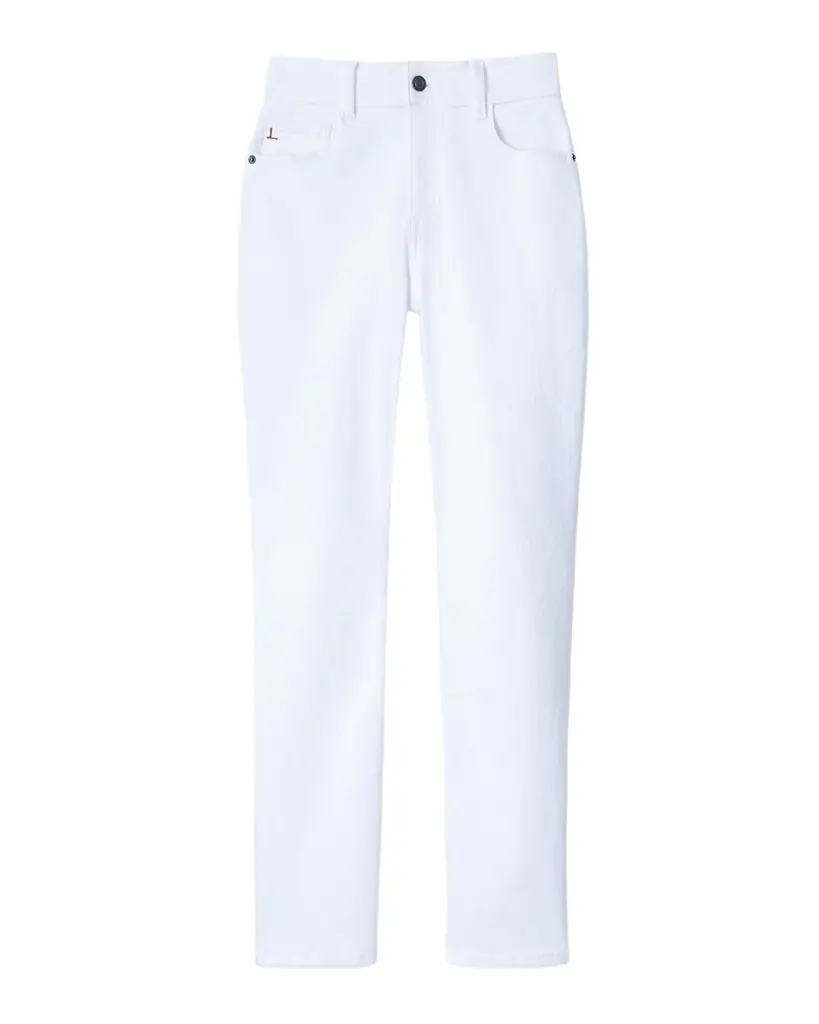 Lafayette 148 New York High Rise Straight Ankle Reeve Jean